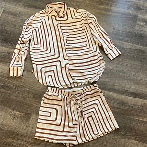 Geometric Patterned Shirt